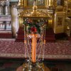 Церковная флористика. Борисо-Глебский собор. Украшение подсвечников