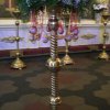 Церковная флористика. Борисо-Глебский собор. Украшение подсвечников